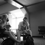 Reading in DFW airport.