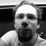 Head under fluorescent desk lamp.