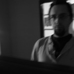 Gritty mirror shot.