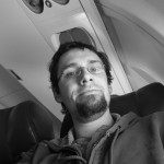 On the airplane, going home.
