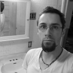 In bathroom during remodel.