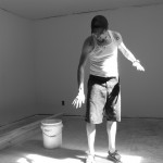 Making shadow puppets.