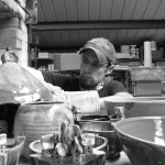 Unloading the kiln (185°F).