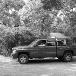 Driving Big Red.