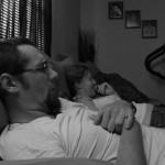 Watching "Wipeout" with P.L. at White Chocolate's house.
