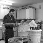 Recycling the clay.