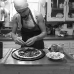 Making pizza.