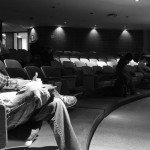 Waiting for my Psychology class to begin.