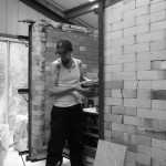 Unloading the kiln as fast as I can.