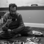 Looking at old photos.