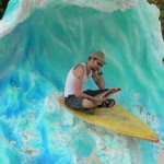 Surfing.