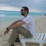 On the beach in my Chucks.