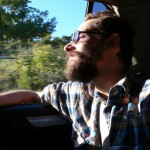 Riding home.