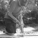 Cutting pipe in preparation...