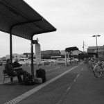 Waiting for the bus.