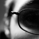 Dust and glass.